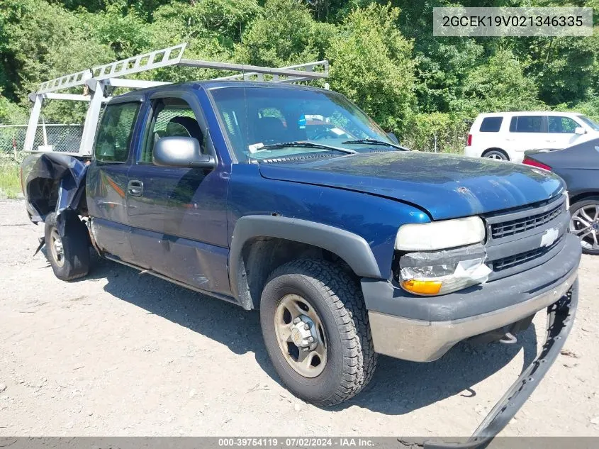 2002 Chevrolet Silverado 1500 VIN: 2GCEK19V021346335 Lot: 39754119