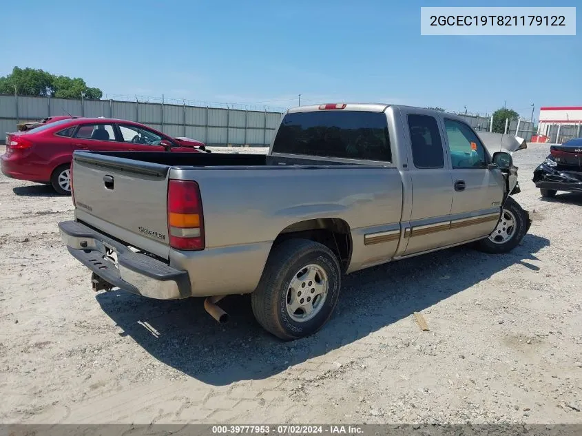 2002 Chevrolet Silverado 1500 Lt VIN: 2GCEC19T821179122 Lot: 39777953