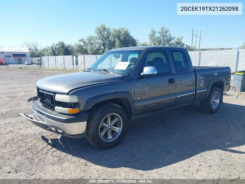 2002 Chevrolet Silverado 1500 Ls VIN: 2GCEK19TX21262098 Lot: 39826810