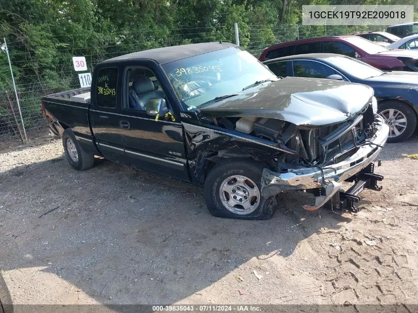 2002 Chevrolet Silverado 1500 Lt VIN: 1GCEK19T92E209018 Lot: 39835043