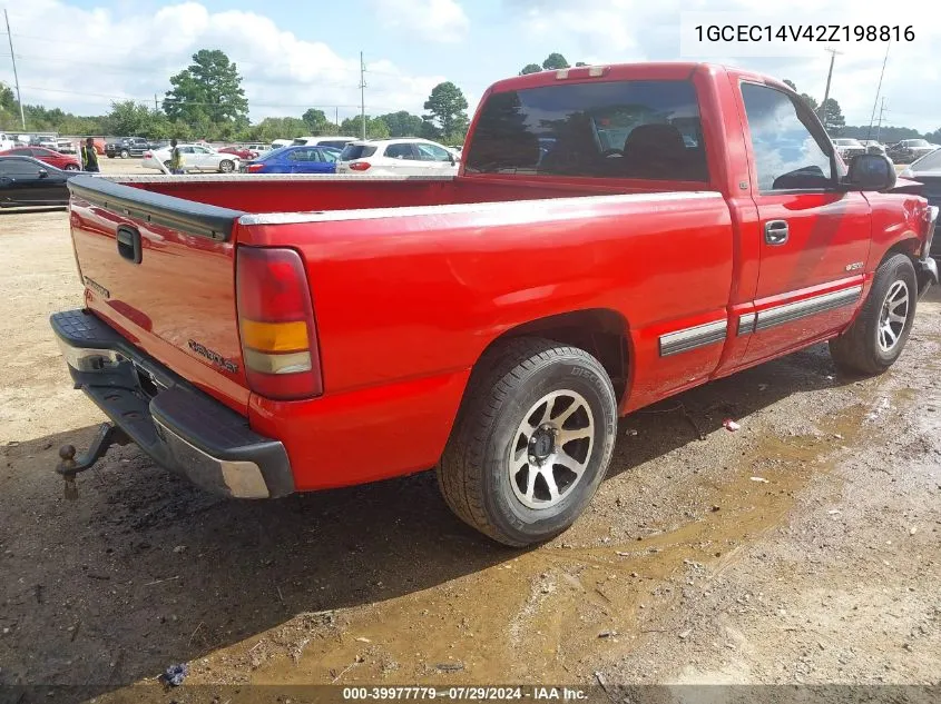 2002 Chevrolet Silverado 1500 Ls VIN: 1GCEC14V42Z198816 Lot: 39977779