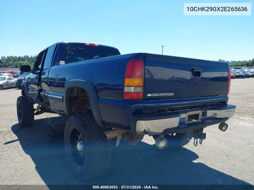 2002 Chevrolet Silverado 2500Hd Lt VIN: 1GCHK29GX2E265636 Lot: 40003053