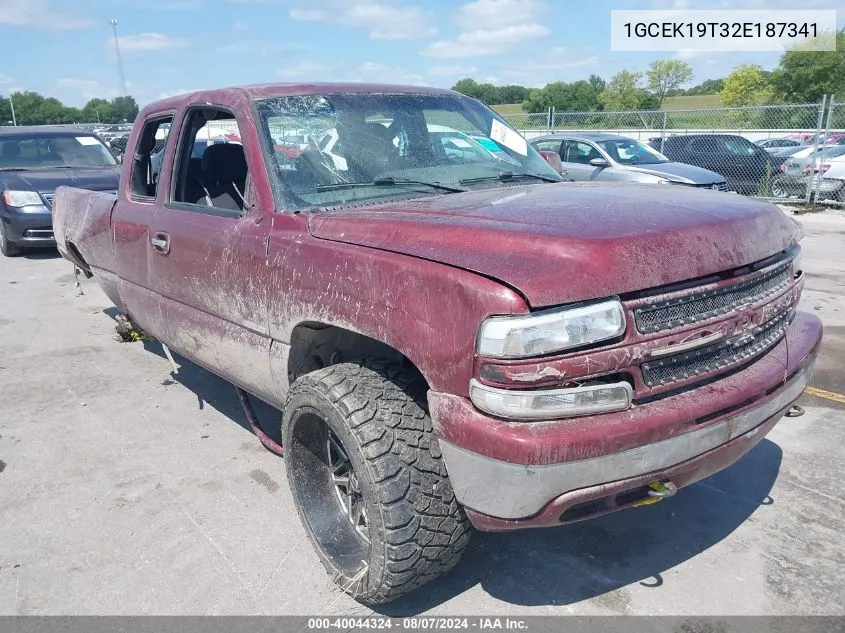 2002 Chevrolet Silverado 1500 Ls VIN: 1GCEK19T32E187341 Lot: 40044324