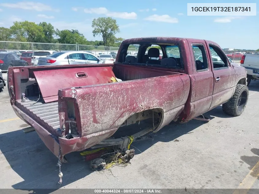 2002 Chevrolet Silverado 1500 Ls VIN: 1GCEK19T32E187341 Lot: 40044324