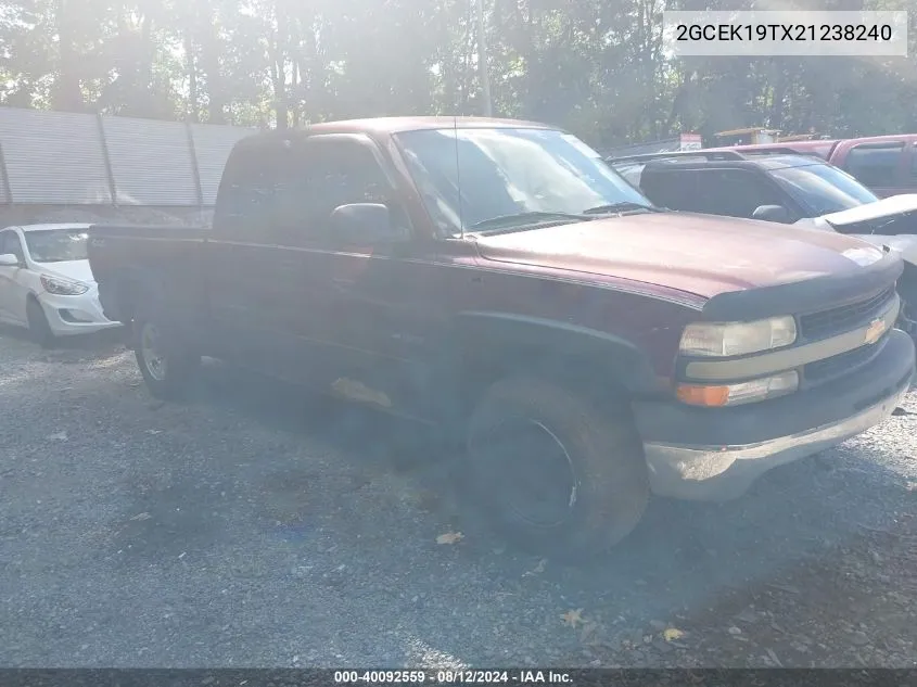 2002 Chevrolet Silverado 1500 Ls VIN: 2GCEK19TX21238240 Lot: 40092559