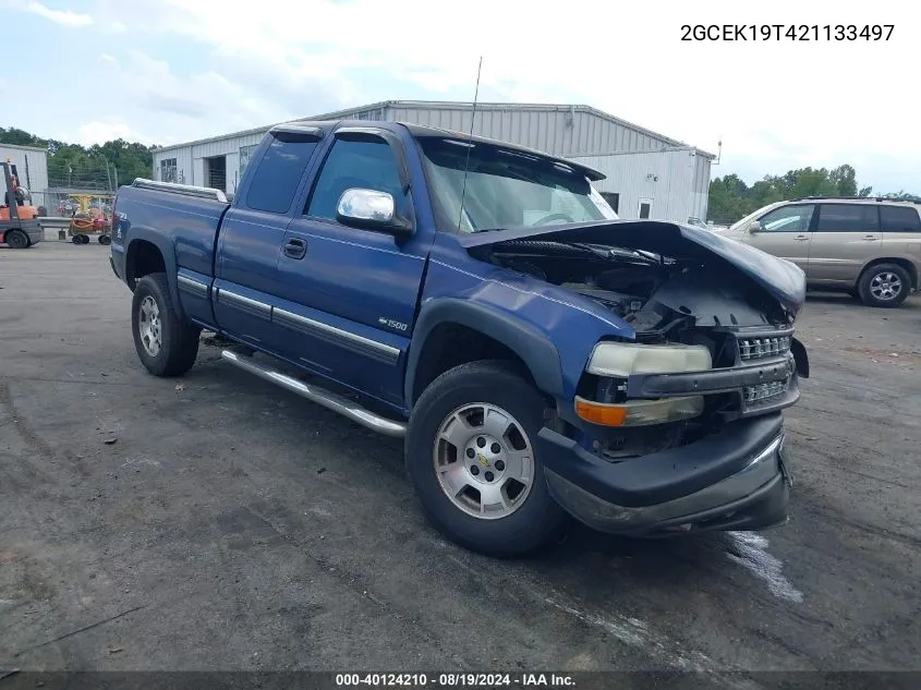 2GCEK19T421133497 2002 Chevrolet Silverado 1500 Lt