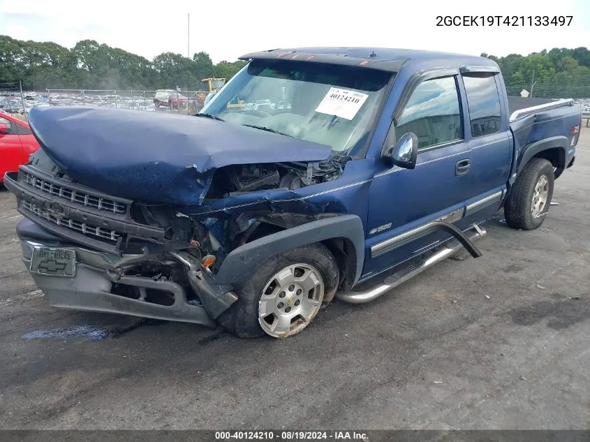 2002 Chevrolet Silverado 1500 Lt VIN: 2GCEK19T421133497 Lot: 40124210