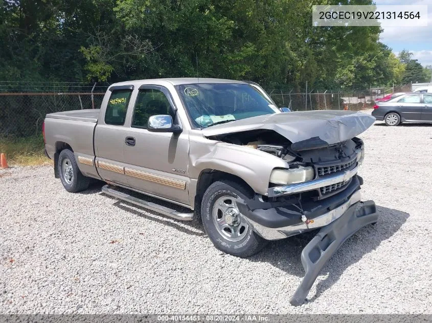 2002 Chevrolet Silverado 1500 Ls VIN: 2GCEC19V221314564 Lot: 40154451