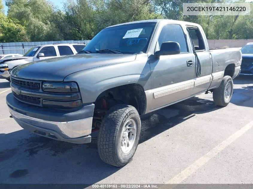 2002 Chevrolet Silverado 1500 Ls VIN: 2GCEK19T421146220 Lot: 40159163