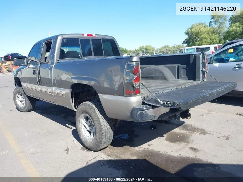 2002 Chevrolet Silverado 1500 Ls VIN: 2GCEK19T421146220 Lot: 40159163