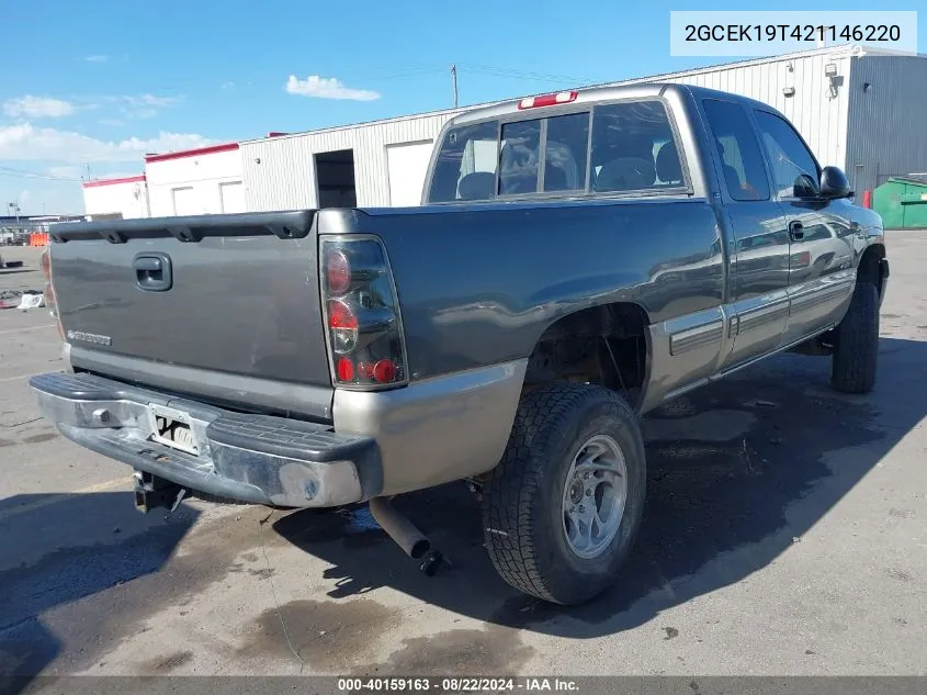 2002 Chevrolet Silverado 1500 Ls VIN: 2GCEK19T421146220 Lot: 40159163