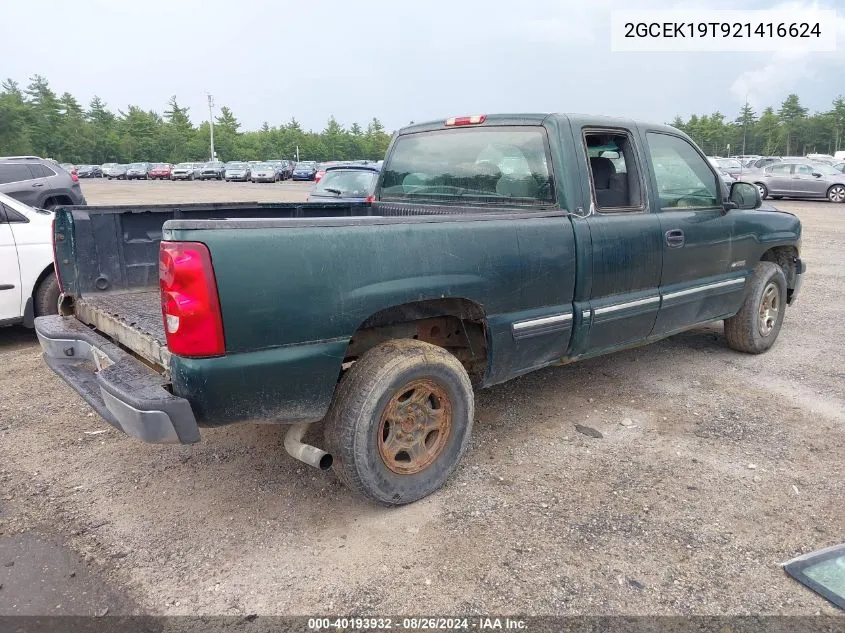 2002 Chevrolet Silverado 1500 Ls VIN: 2GCEK19T921416624 Lot: 40193932