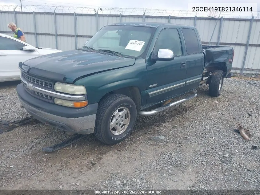 2002 Chevrolet Silverado 1500 Ls VIN: 2GCEK19T821346114 Lot: 40197249