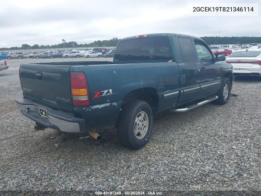 2002 Chevrolet Silverado 1500 Ls VIN: 2GCEK19T821346114 Lot: 40197249