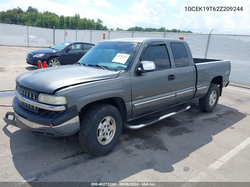 2002 Chevrolet Silverado 1500 Ls VIN: 1GCEK19T62Z209244 Lot: 40270205