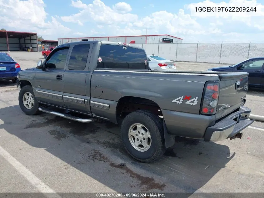 2002 Chevrolet Silverado 1500 Ls VIN: 1GCEK19T62Z209244 Lot: 40270205