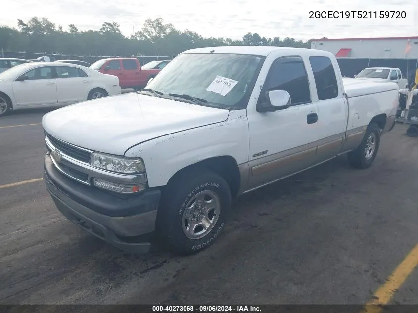 2002 Chevrolet Silverado 1500 Ls VIN: 2GCEC19T521159720 Lot: 40273068