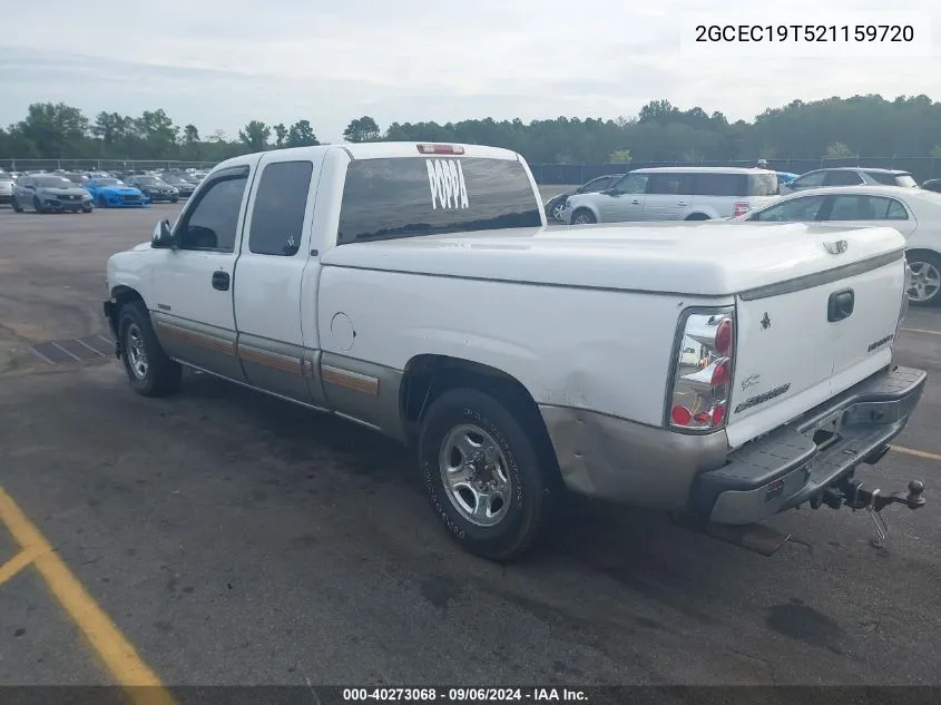 2002 Chevrolet Silverado 1500 Ls VIN: 2GCEC19T521159720 Lot: 40273068