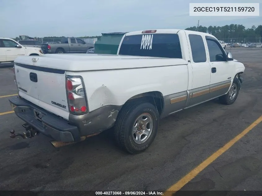 2002 Chevrolet Silverado 1500 Ls VIN: 2GCEC19T521159720 Lot: 40273068