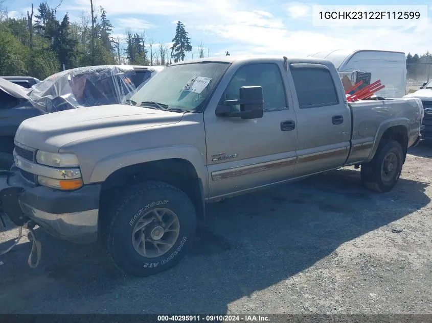 2002 Chevrolet Silverado 2500Hd Ls VIN: 1GCHK23122F112599 Lot: 40295911