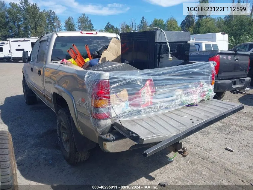 2002 Chevrolet Silverado 2500Hd Ls VIN: 1GCHK23122F112599 Lot: 40295911