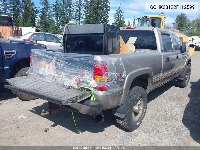 2002 Chevrolet Silverado 2500Hd Ls VIN: 1GCHK23122F112599 Lot: 40295911