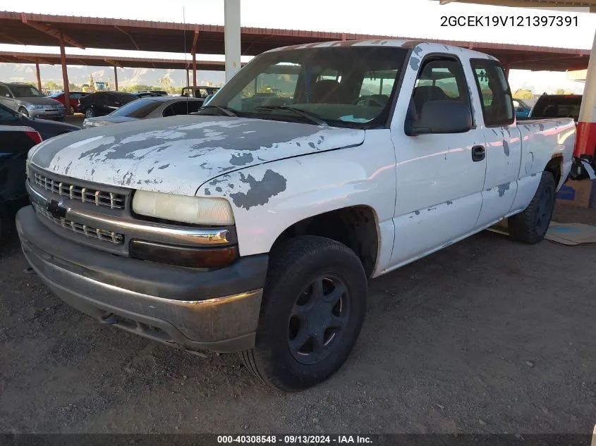 2002 Chevrolet Silverado 1500 VIN: 2GCEK19V121397391 Lot: 40308548