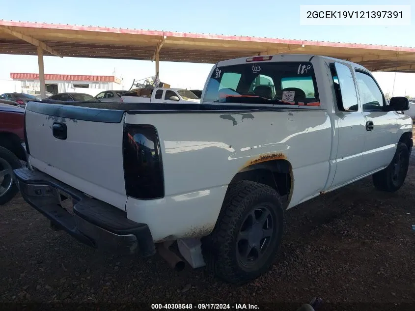 2002 Chevrolet Silverado 1500 VIN: 2GCEK19V121397391 Lot: 40308548