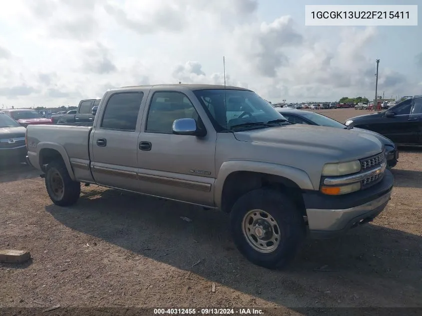 2002 Chevrolet Silverado 1500Hd Ls VIN: 1GCGK13U22F215411 Lot: 40312455