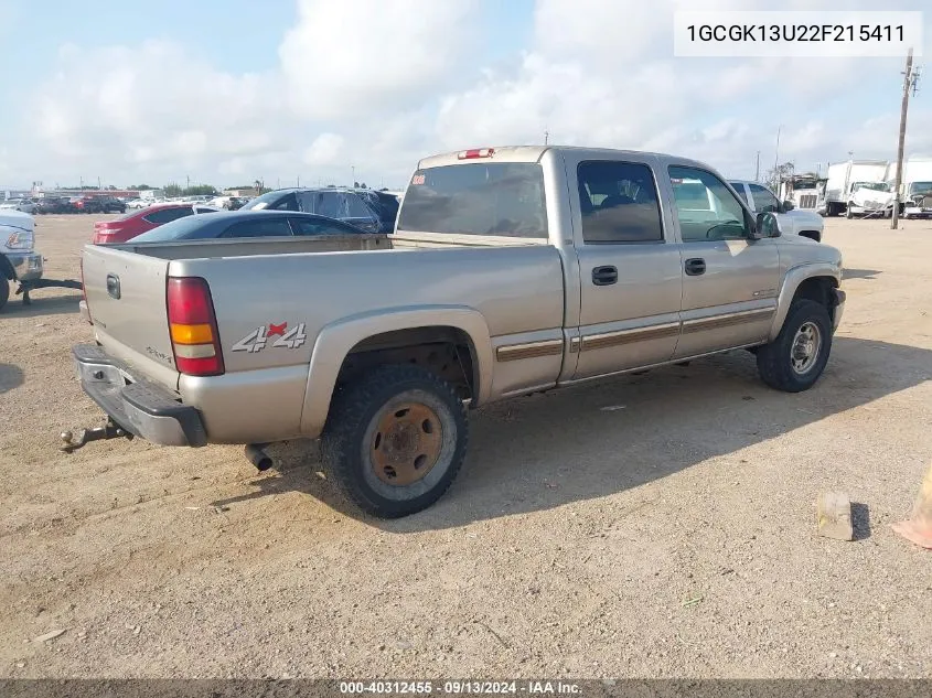 2002 Chevrolet Silverado 1500Hd Ls VIN: 1GCGK13U22F215411 Lot: 40312455