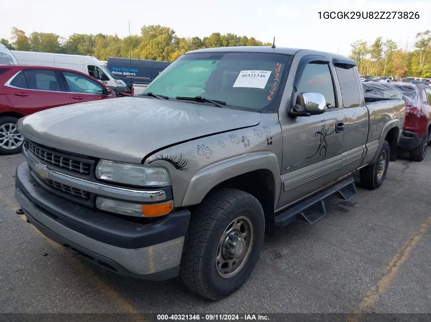 2002 Chevrolet Silverado K2500 VIN: 1GCGK29U82Z273826 Lot: 40321346