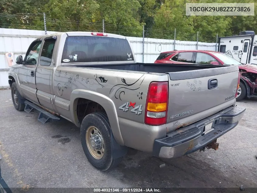 2002 Chevrolet Silverado K2500 VIN: 1GCGK29U82Z273826 Lot: 40321346