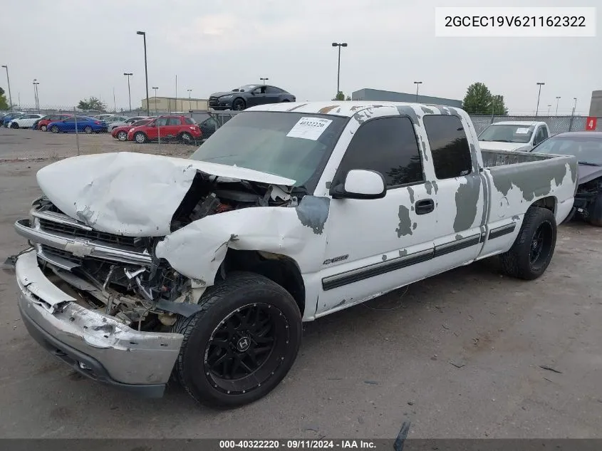 2002 Chevrolet Silverado C1500 VIN: 2GCEC19V621162322 Lot: 40322220