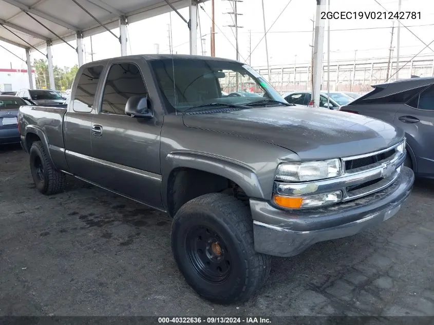 2002 Chevrolet Silverado 1500 C1500 VIN: 2GCEC19V021242781 Lot: 40322636