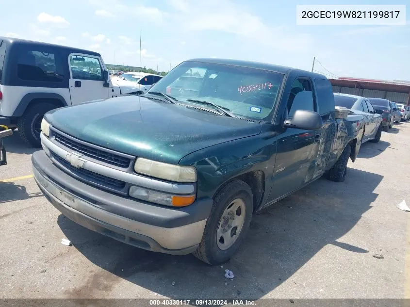 2002 Chevrolet Silverado 1500 C1500 VIN: 2GCEC19W821199817 Lot: 40330117