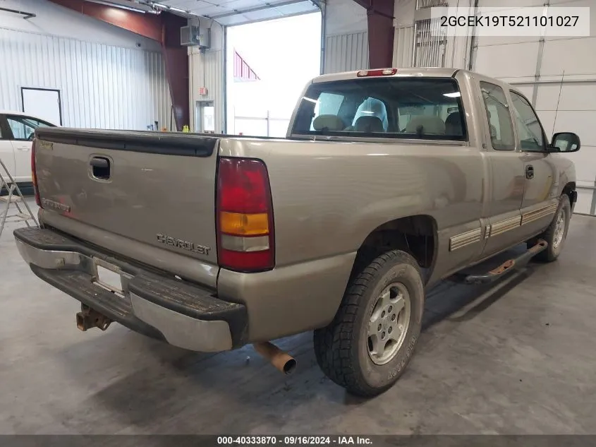 2002 Chevrolet Silverado 1500 Ls VIN: 2GCEK19T521101027 Lot: 40333870