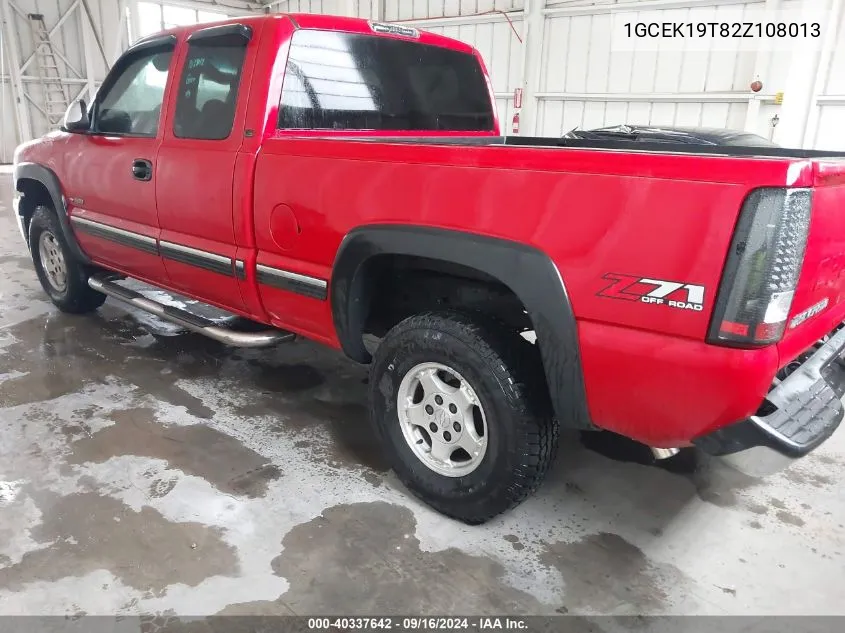 2002 Chevrolet Silverado 1500 Ls VIN: 1GCEK19T82Z108013 Lot: 40337642