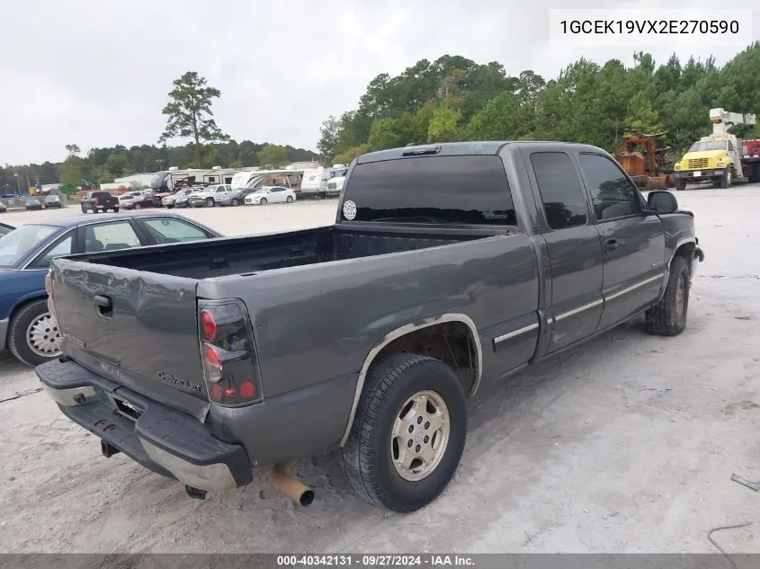 1GCEK19VX2E270590 2002 Chevrolet Silverado 1500 Ls