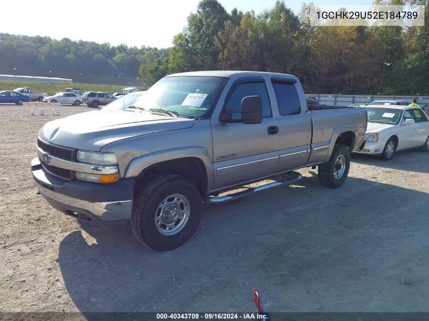 2002 Chevrolet Silverado K2500 Heavy Duty VIN: 1GCHK29U52E184789 Lot: 40343709