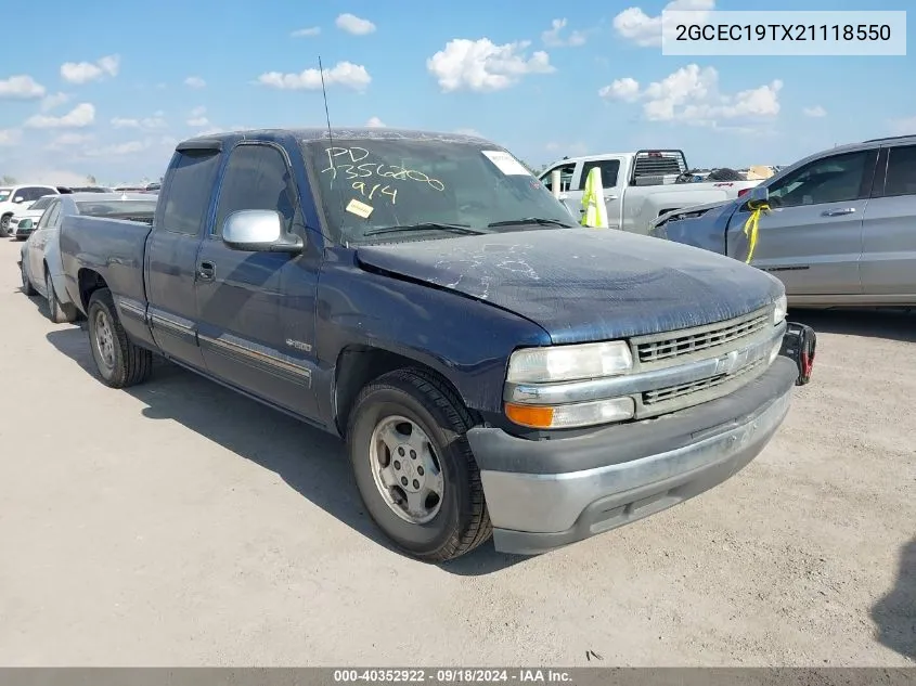 2002 Chevrolet Silverado 1500 Ls VIN: 2GCEC19TX21118550 Lot: 40352922