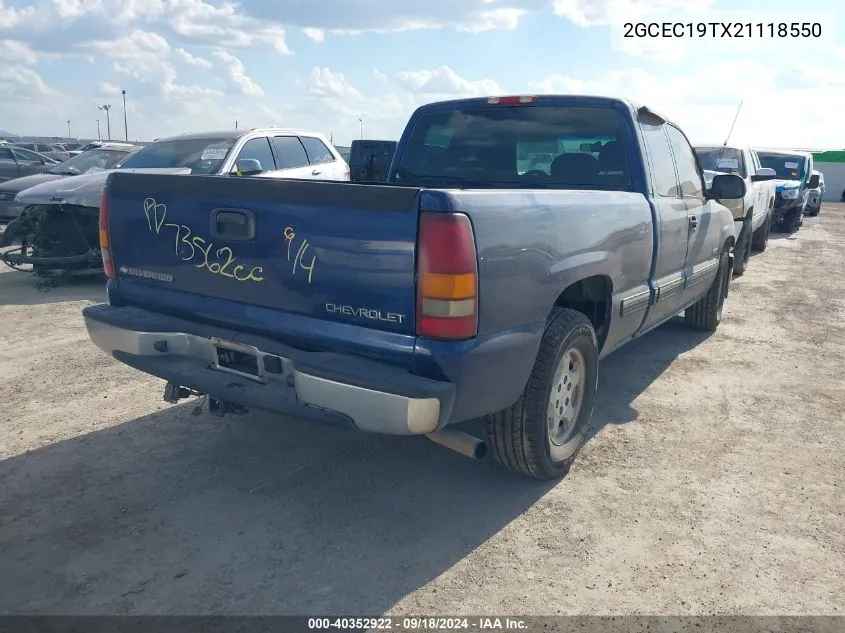 2002 Chevrolet Silverado 1500 Ls VIN: 2GCEC19TX21118550 Lot: 40352922