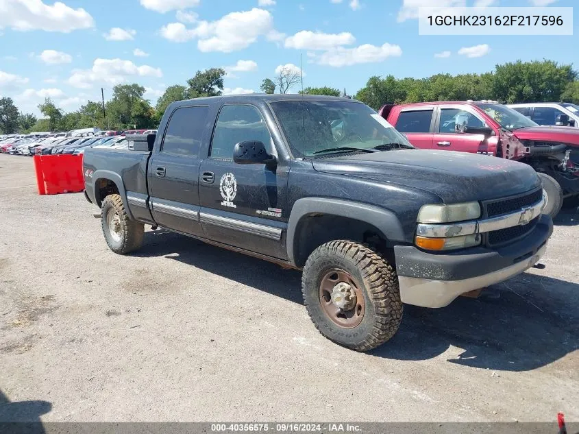 2002 Chevrolet Silverado 2500Hd Lt VIN: 1GCHK23162F217596 Lot: 40356575