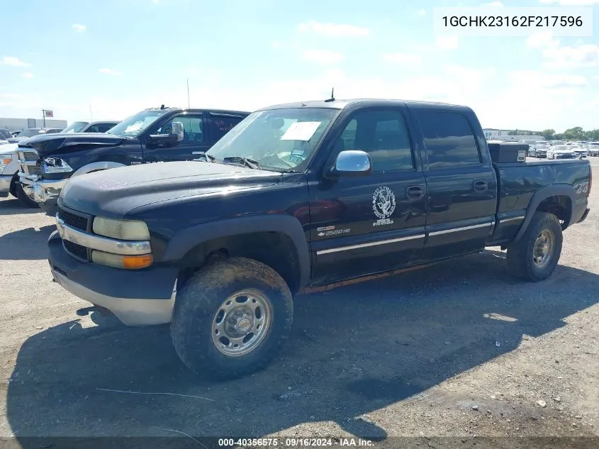 2002 Chevrolet Silverado 2500Hd Lt VIN: 1GCHK23162F217596 Lot: 40356575