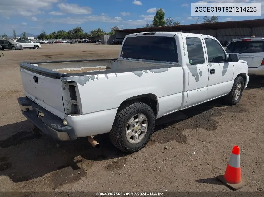 2002 Chevrolet Silverado 1500 Ls VIN: 2GCEC19T821214225 Lot: 40367563