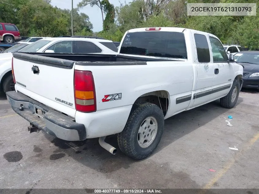 2002 Chevrolet Silverado 1500 Ls VIN: 2GCEK19T621310793 Lot: 40377749