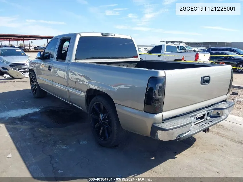 2GCEC19T121228001 2002 Chevrolet Silverado 1500 Ls