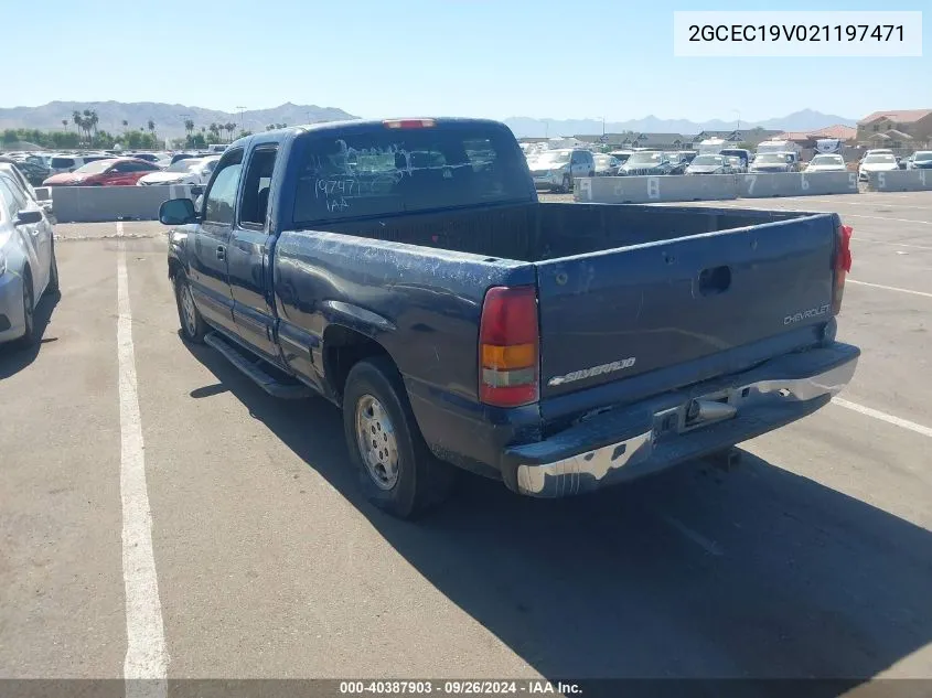 2GCEC19V021197471 2002 Chevrolet Silverado 1500 Ls