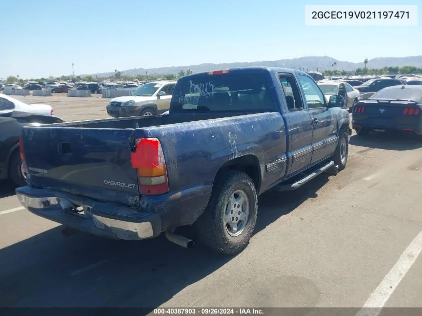 2002 Chevrolet Silverado 1500 Ls VIN: 2GCEC19V021197471 Lot: 40387903