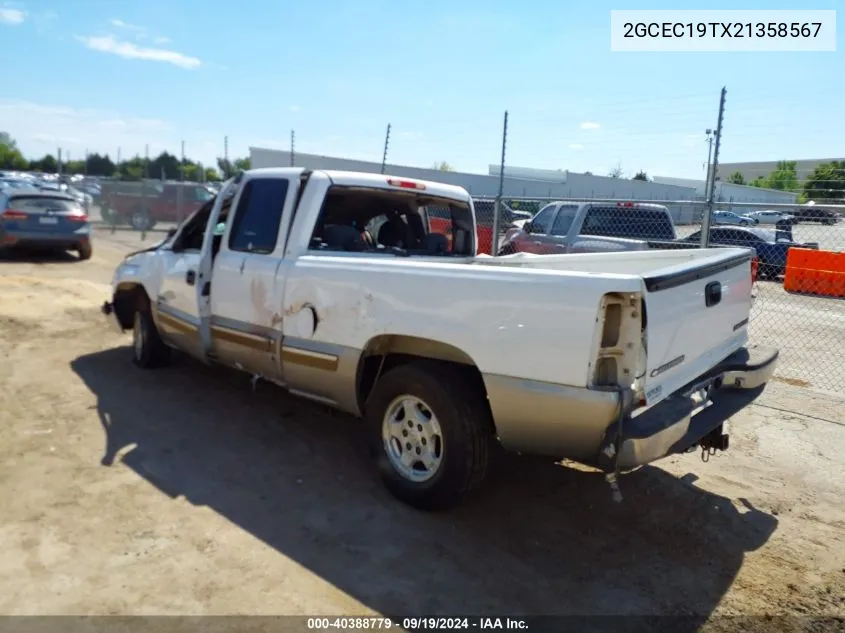 2002 Chevrolet Silverado 1500 Ls VIN: 2GCEC19TX21358567 Lot: 40388779