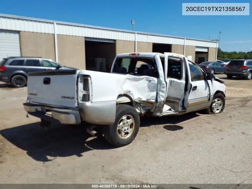 2002 Chevrolet Silverado 1500 Ls VIN: 2GCEC19TX21358567 Lot: 40388779